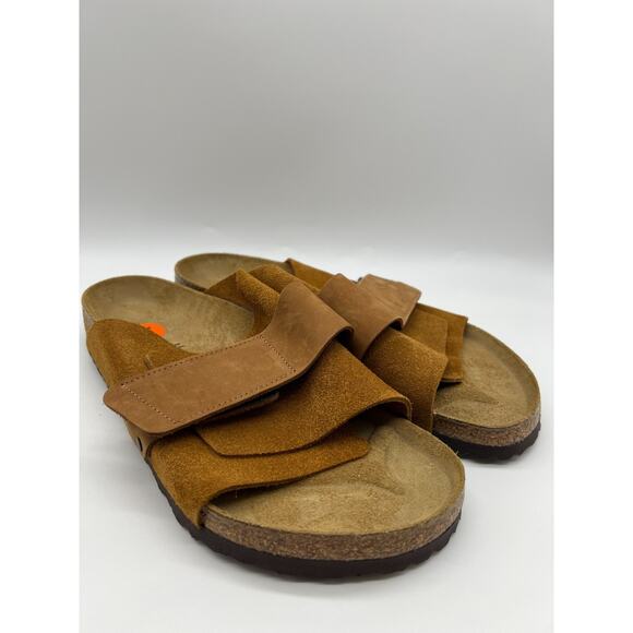 Birkenstock Kyoto Mink Nubuck Suede Leather Slides Men's Size 11 - Picture 11 of 16